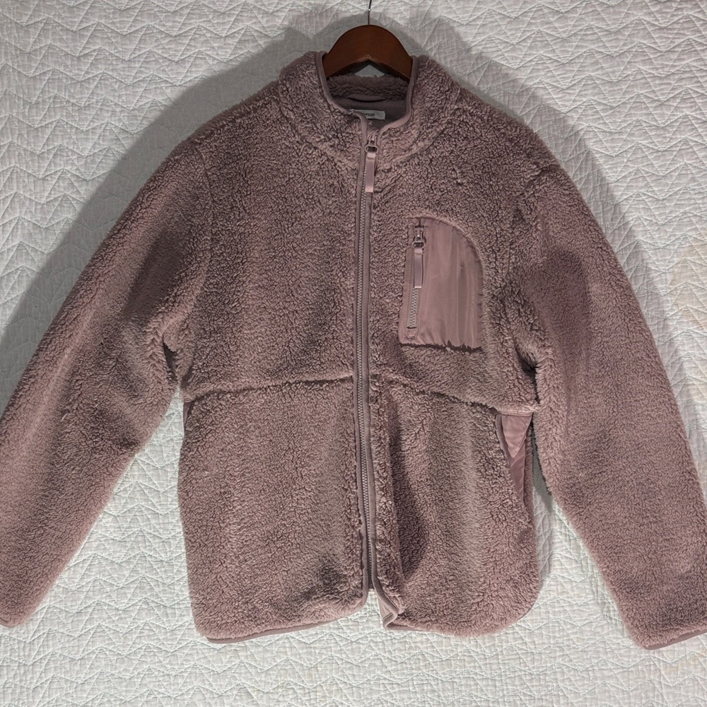 Maurices Plush Puffer Jacket in Mauve - Picture 1 of 10